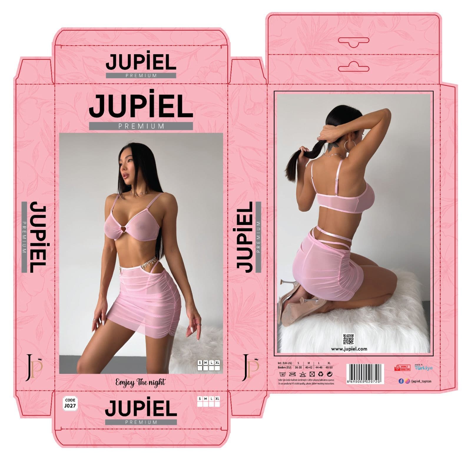 Taşlı Fantazi Takım — Pembe — Pembe, 4. görünüm